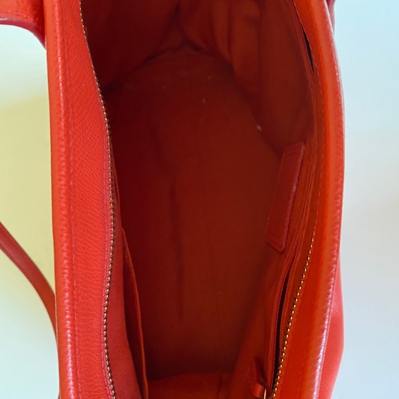 Coach Outlet Large Leather Tote Shoulder Bag 16”. - Picture 3 of 13